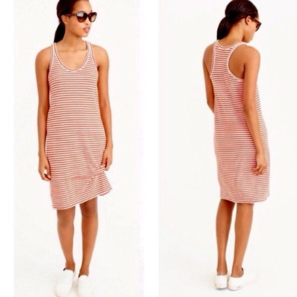 J crew Stripped Red Sleeveless Dress Size XXL